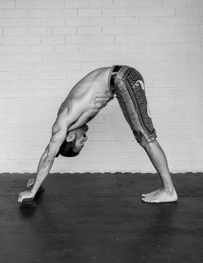 Shena keshide - stretch push-ups side view