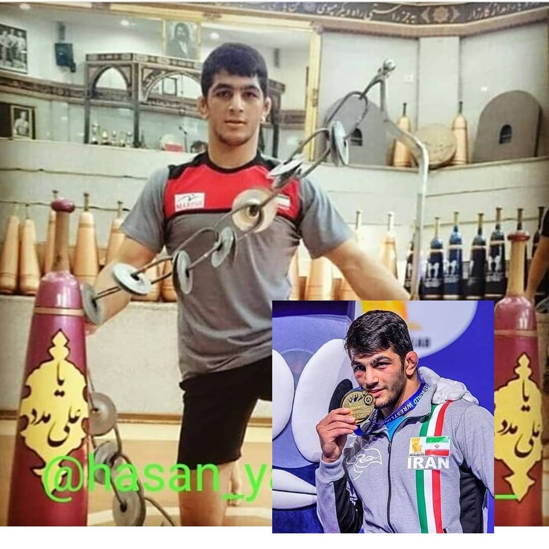 Pahlavan Yazdani freestyle wrestling world and Olympic champion